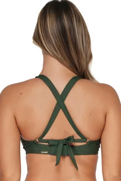 Sunsets Island Green Vienna V-Wire Top