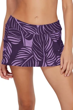 Sunsets Mystic Palms Sporty Swim Skirt Bottom