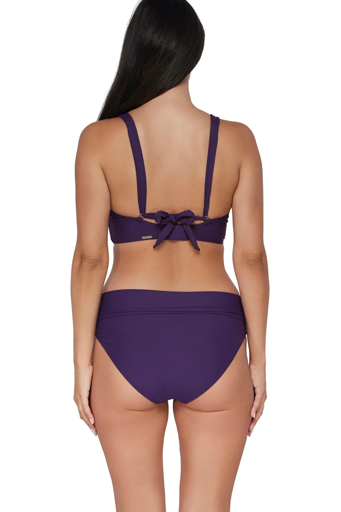 Sunsets Paradise Plum Capri High Waist Bottom