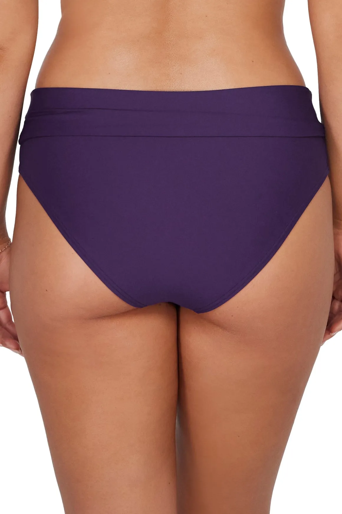 Sunsets Paradise Plum Capri High Waist Bottom