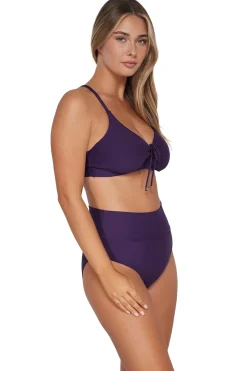 Sunsets Paradise Plum Hannah High Waist Bottom