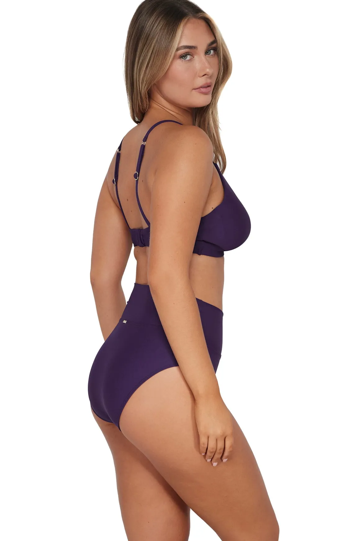 Sunsets Paradise Plum Hannah High Waist Bottom