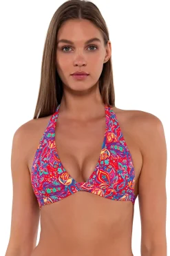 Sunsets Rue Paisley Faith Halter Top