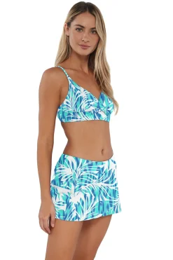 Sunsets Sea Breeze Sandbar Rib Sporty Swim Skirt