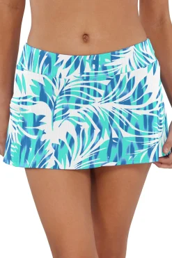 Sunsets Sea Breeze Sandbar Rib Sporty Swim Skirt