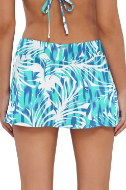 Sunsets Sea Breeze Sandbar Rib Sporty Swim Skirt