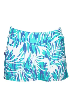 Sunsets Sea Breeze Sandbar Rib Sporty Swim Skirt