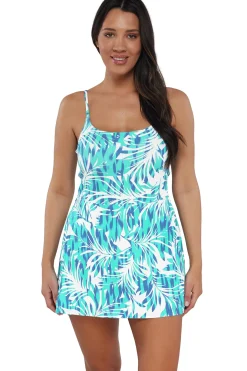 Sunsets Sea Breeze Sandbar Rib Naomi Swim Dress One Piece