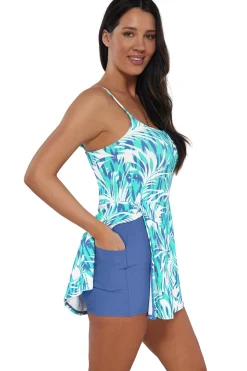 Sunsets Sea Breeze Sandbar Rib Naomi Swim Dress One Piece