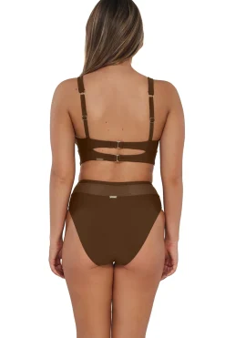 Sunsets Tiki Brown Annie High Waist Bottom