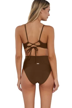 Sunsets Tiki Brown Hannah High Waist Bottom