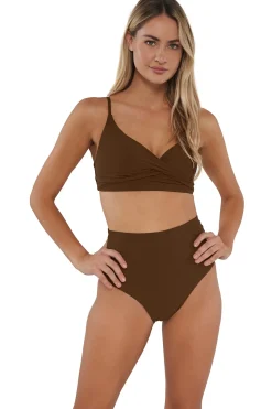 Sunsets Tiki Brown Hannah High Waist Bottom
