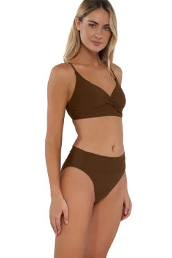 Sunsets Tiki Brown Lyla Bralette Top