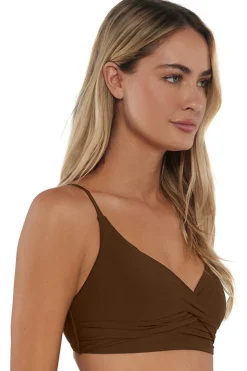 Sunsets Tiki Brown Lyla Bralette Top