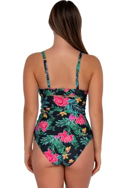 Sunsets Twilight Blooms Serena Tankini Top