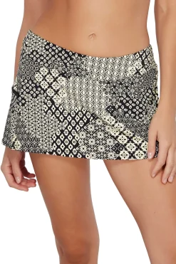 Sunsets Venice Seagrass Texture Sporty Swim Skirt Bottom