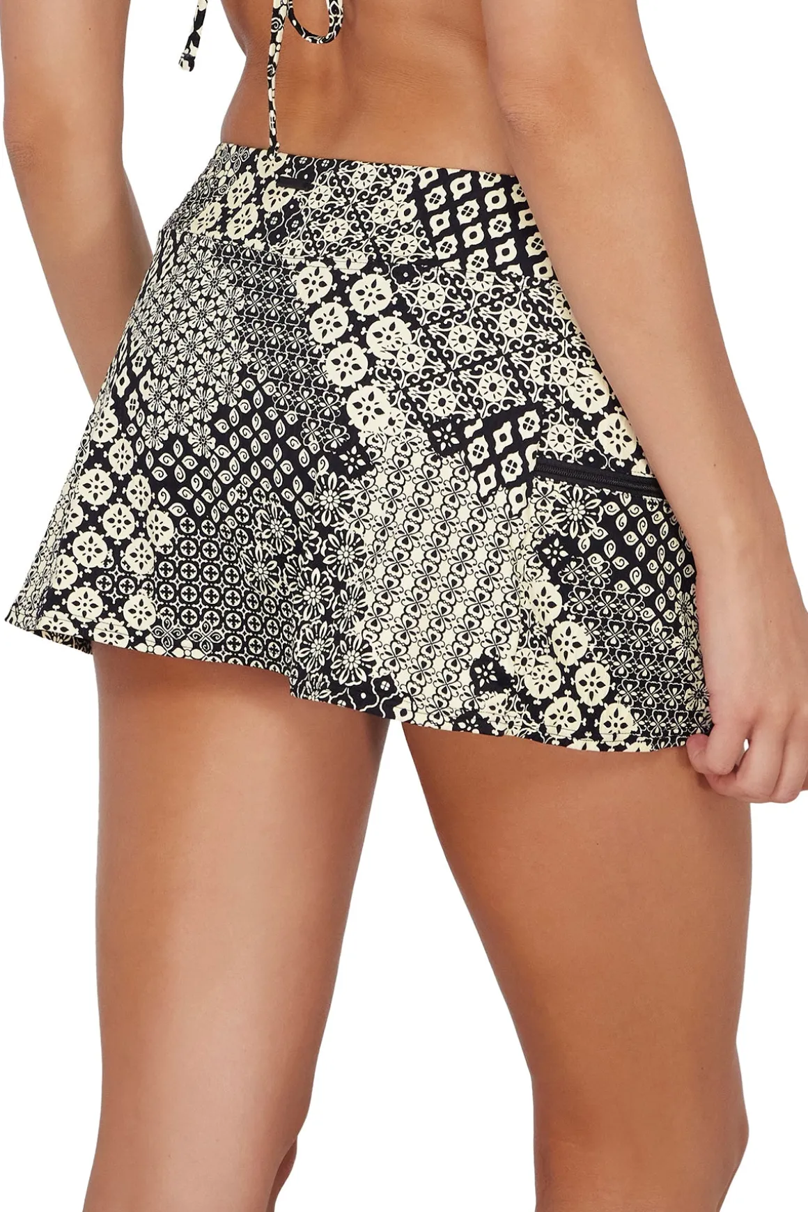 Sunsets Venice Seagrass Texture Sporty Swim Skirt Bottom