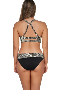 Sunsets Venice Seagrass Texture Capri High Waist Bottom