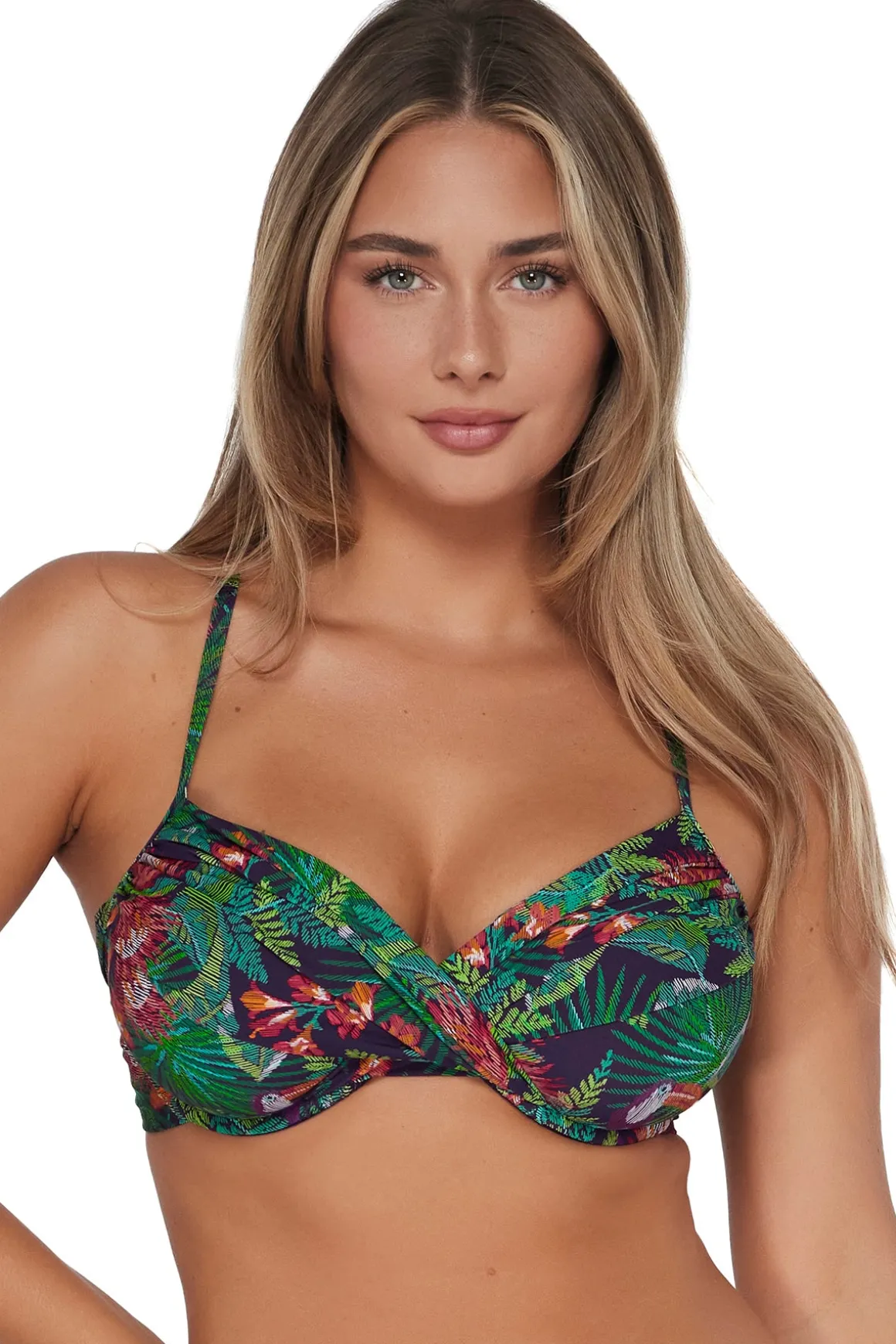 Sunsets Welcome To Rio Crossroads Underwire Top