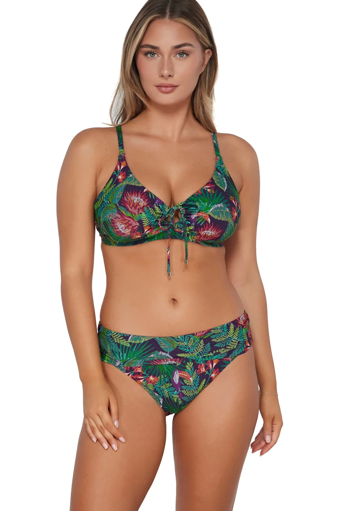 Sunsets Welcome To Rio Hannah High Waist Bottom