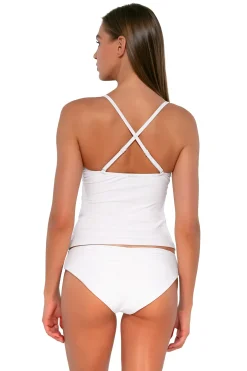 Sunsets White Lily Simone Tankini Top